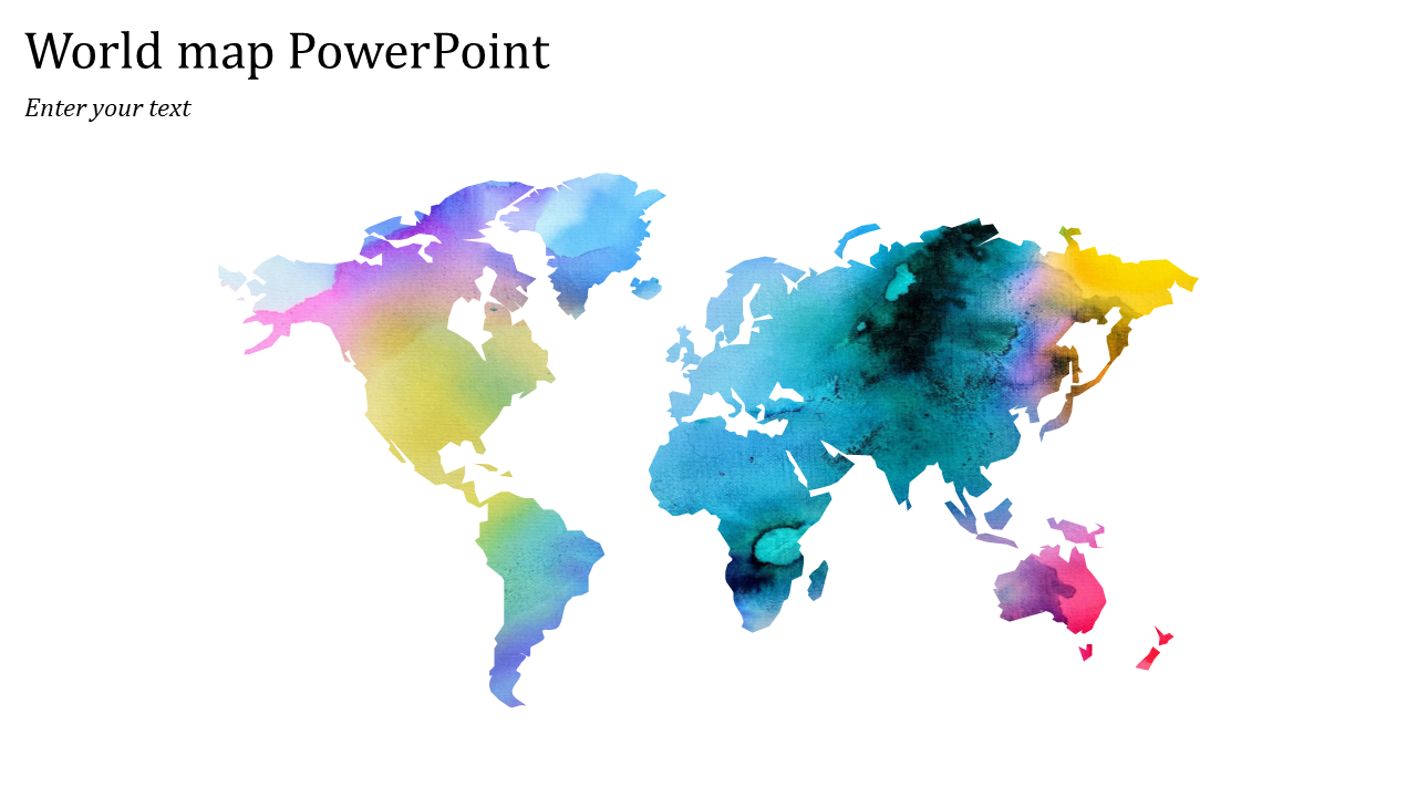 Innovative World Map PowerPoint Template And Google Slides