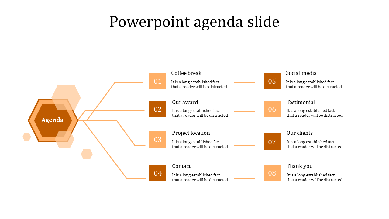 Affordable PowerPoint Agenda Slide Template And Google Slides