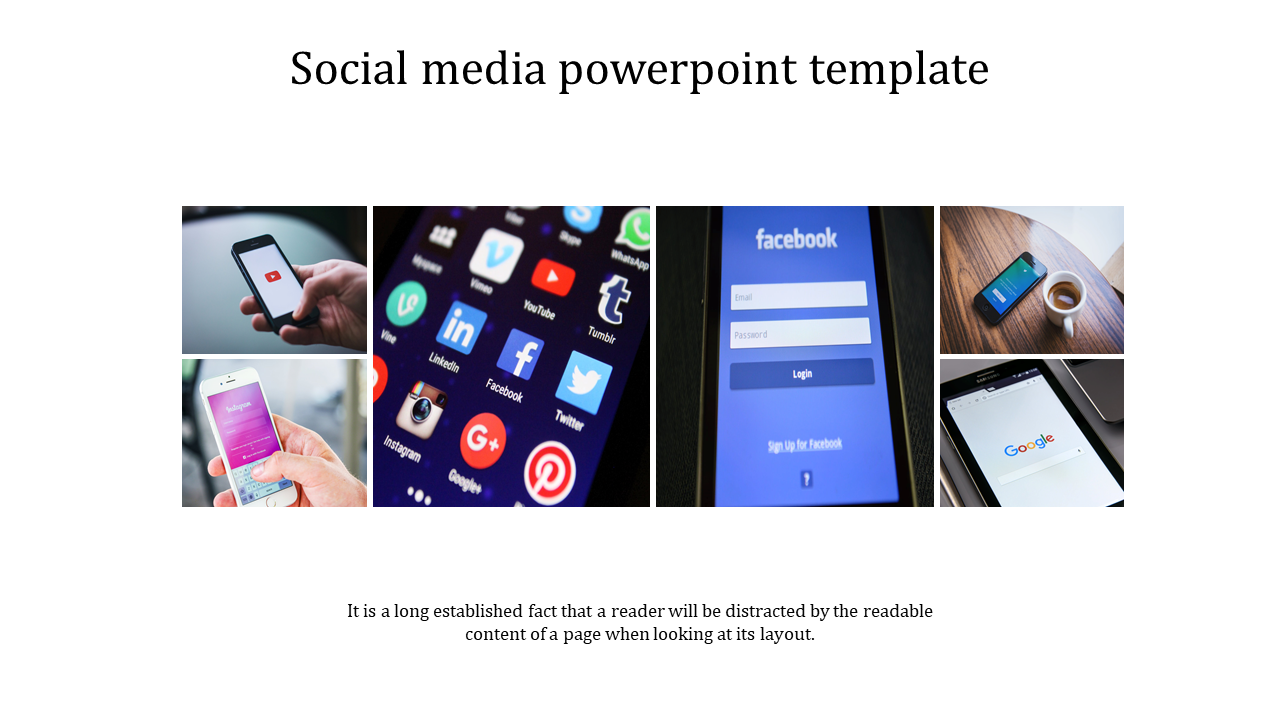 Social Media PowerPoint Template for Targeted Strategies