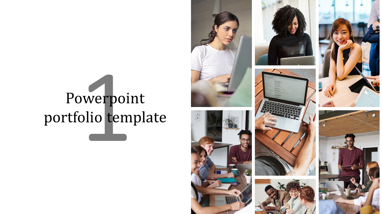 Customized PowerPoint Portfolio Template Slide Designs