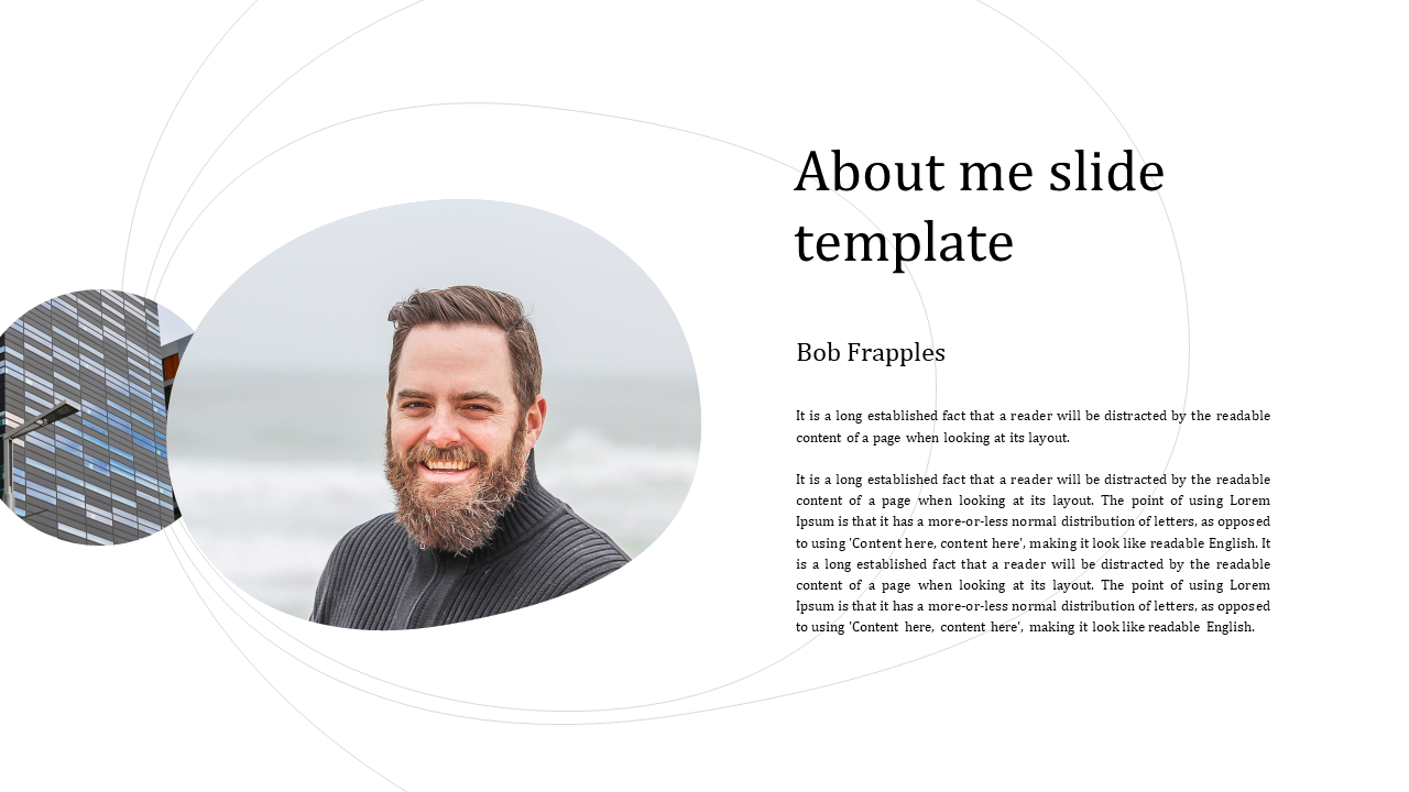 Excellent About Me Slide Template Presentation