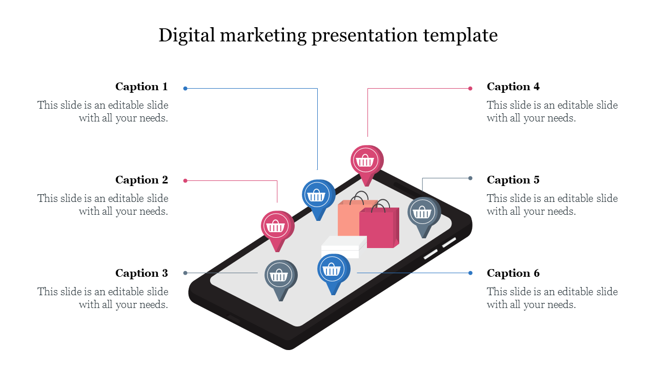 Stunning Digital Marketing Presentation Template Design