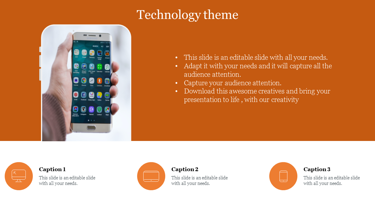 Innovative Technology Theme PowerPoint Template Designs