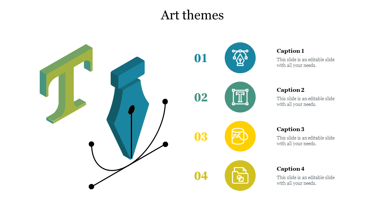 Art themes PowerPoint template