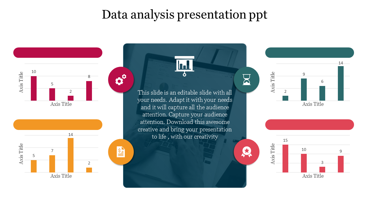 Try this attractive Data Analysis Presentation PPT Slide