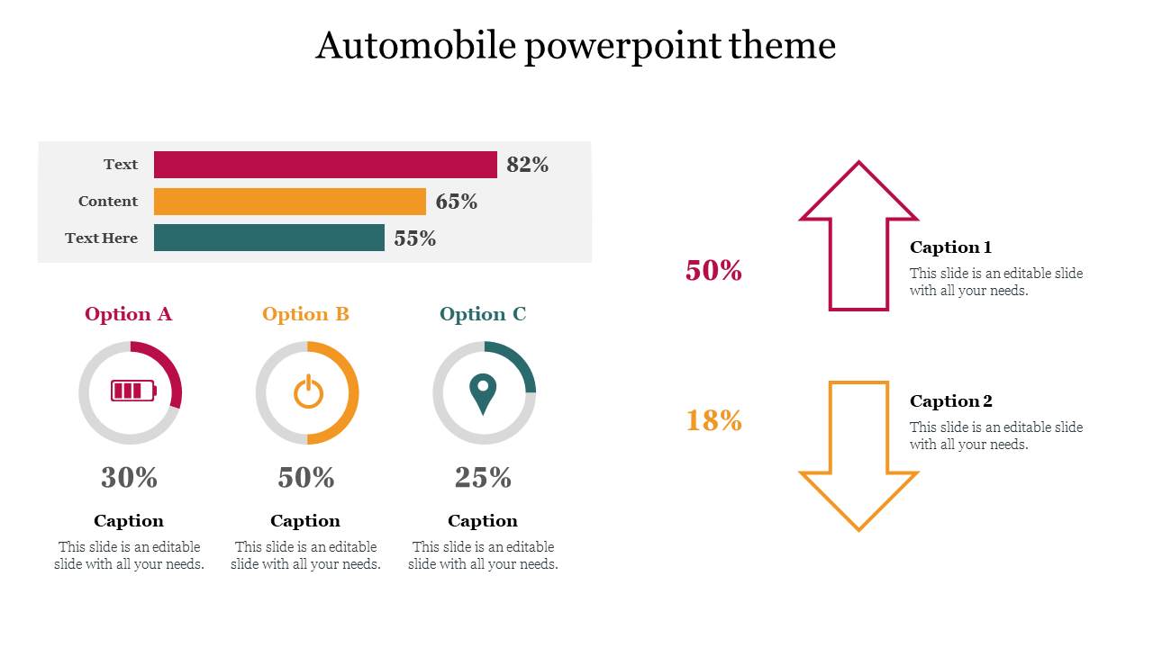 Automobile PowerPoint Theme Presentataion and Google Slides