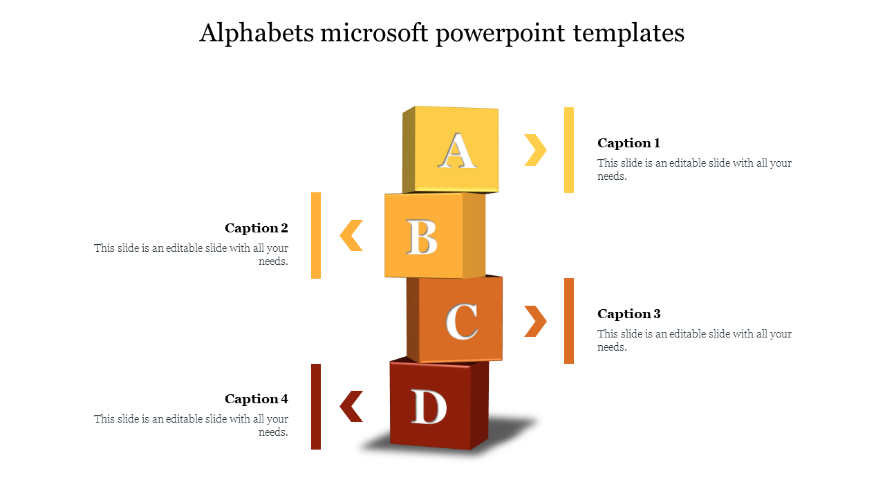 Best Alphabets microsoft powerpoint templates  