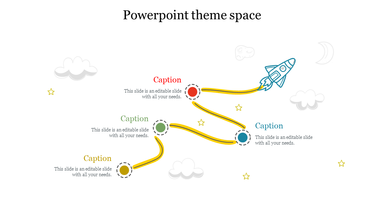 Beautiful PowerPoint Theme Free Space Presentation