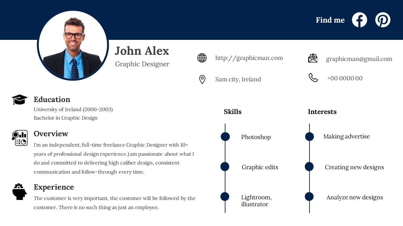 Amazing Resume PPT Presentation And Google Slides Template