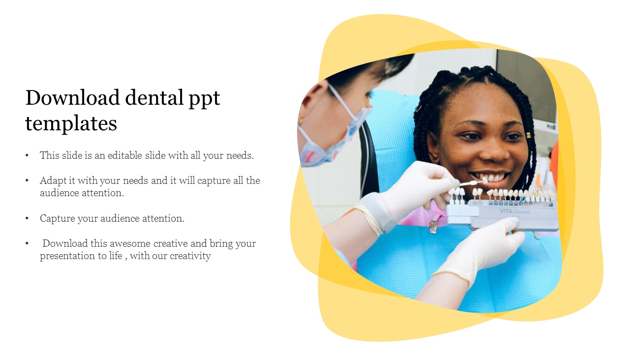 Get attractive Free Download Dental PPT Templates slides