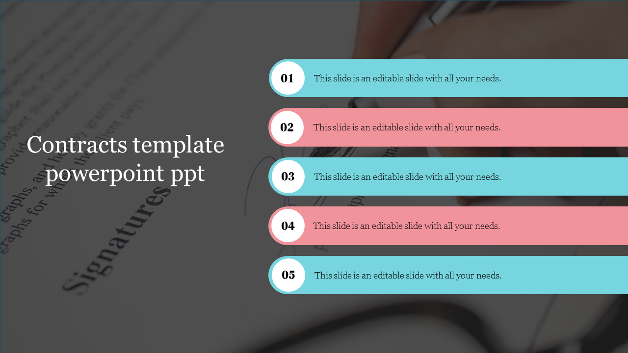 Creative Contracts Template PowerPoint PPT Presentation