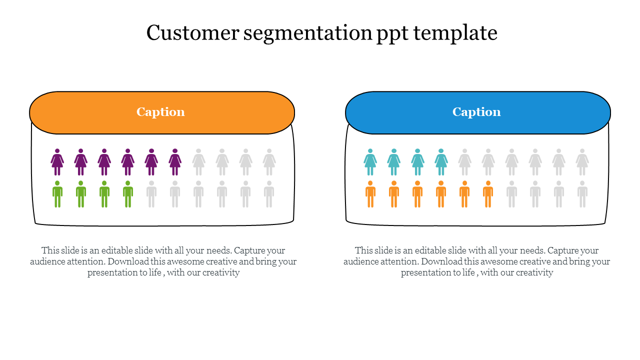 Attractive Customer Segmentation PPT Template  