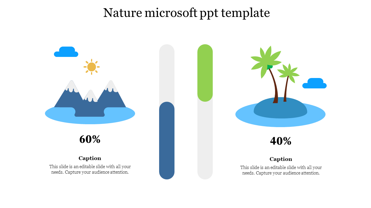 Editable Nature Microsoft PPT Template PowerPoint Slides