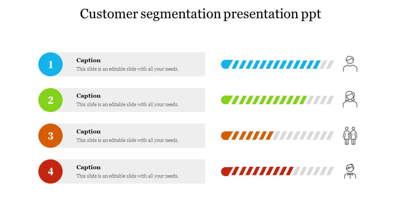 Stunning Customer Segmentation Presentation PPT Slide