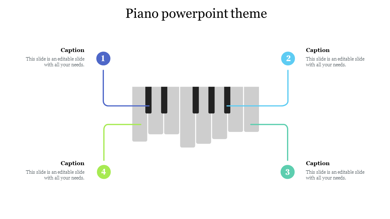 Piano PowerPoint Theme Free Template Presentation Slides