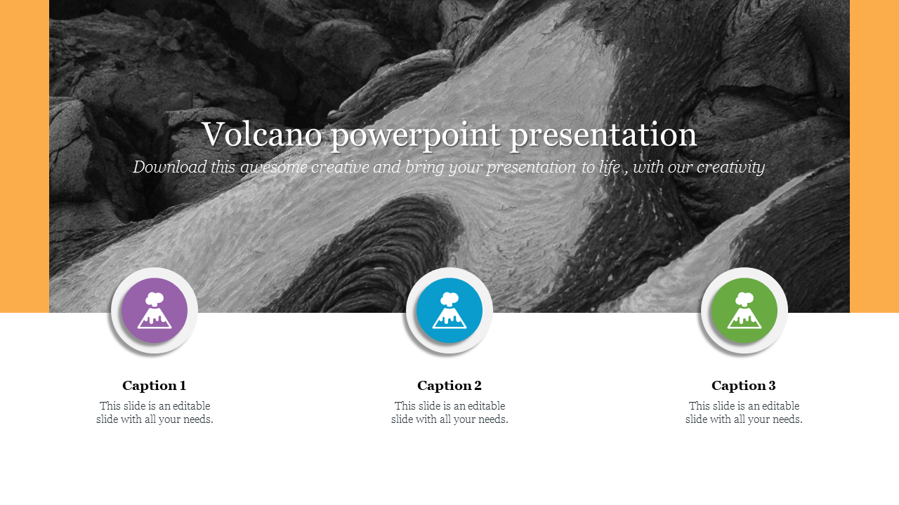 Volcano PowerPoint Presentation PPT Template Designs