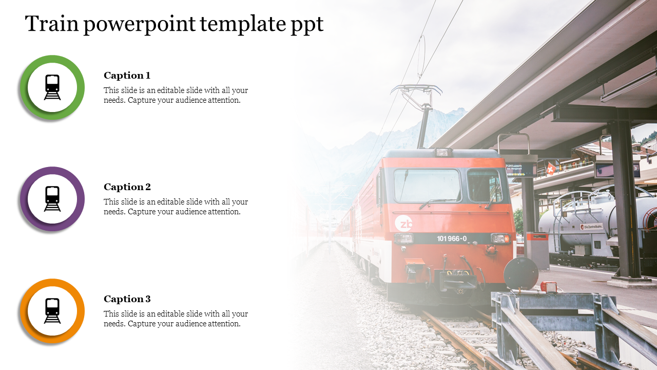train powerpoint template