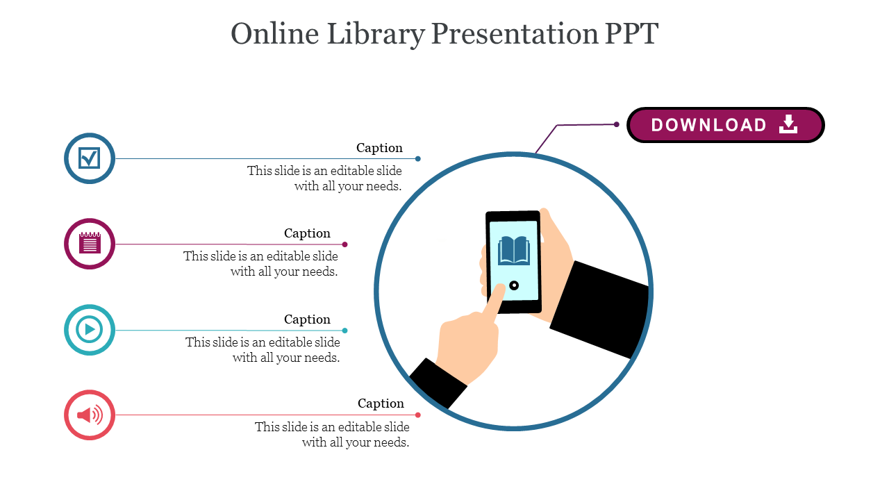 Ultimate Online Library Presentation PPT Templates