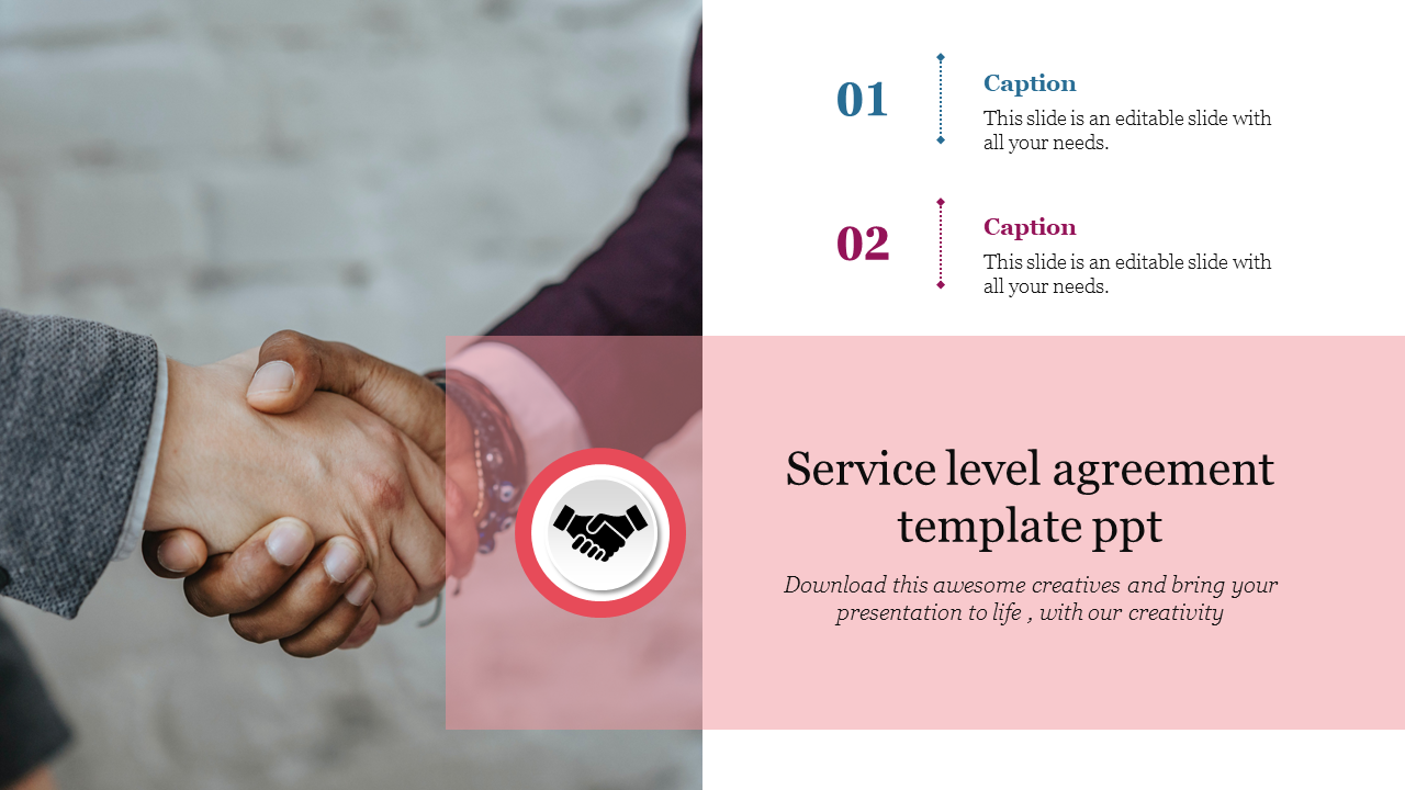 Awesome Service Level Agreement Template PPT Design