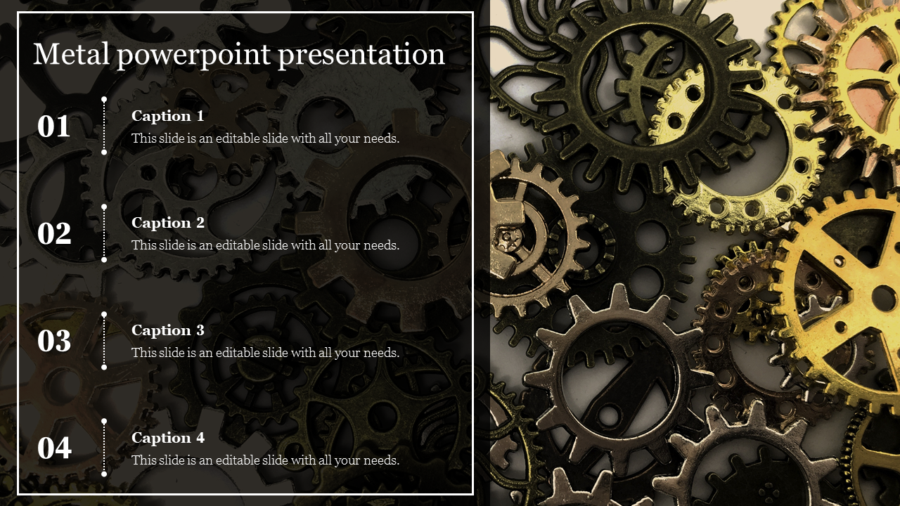 Amazing Metal PowerPoint Presentation Slide Template