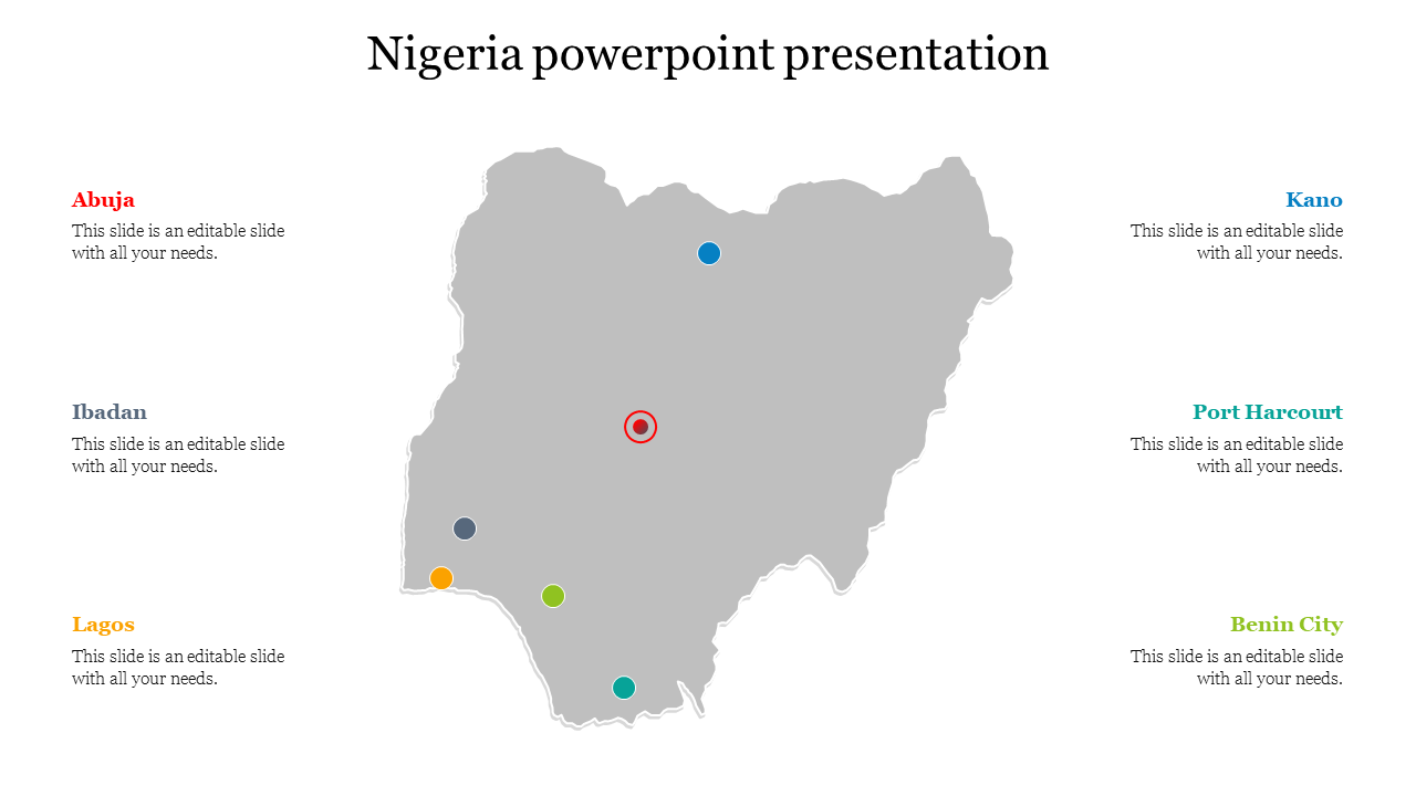 Editable Nigeria PowerPoint Presentation Template Design