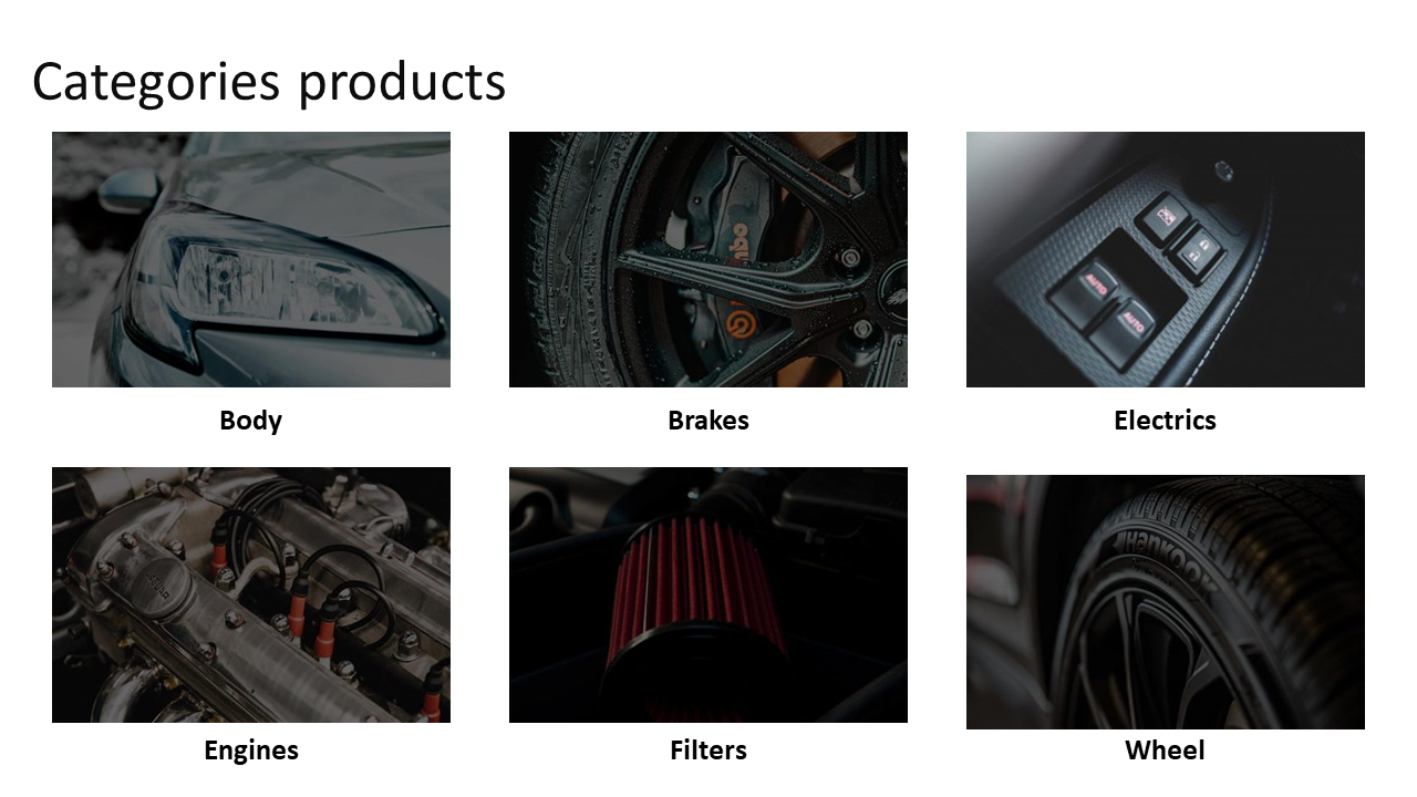 Effective Car Products Presentation Template Slide