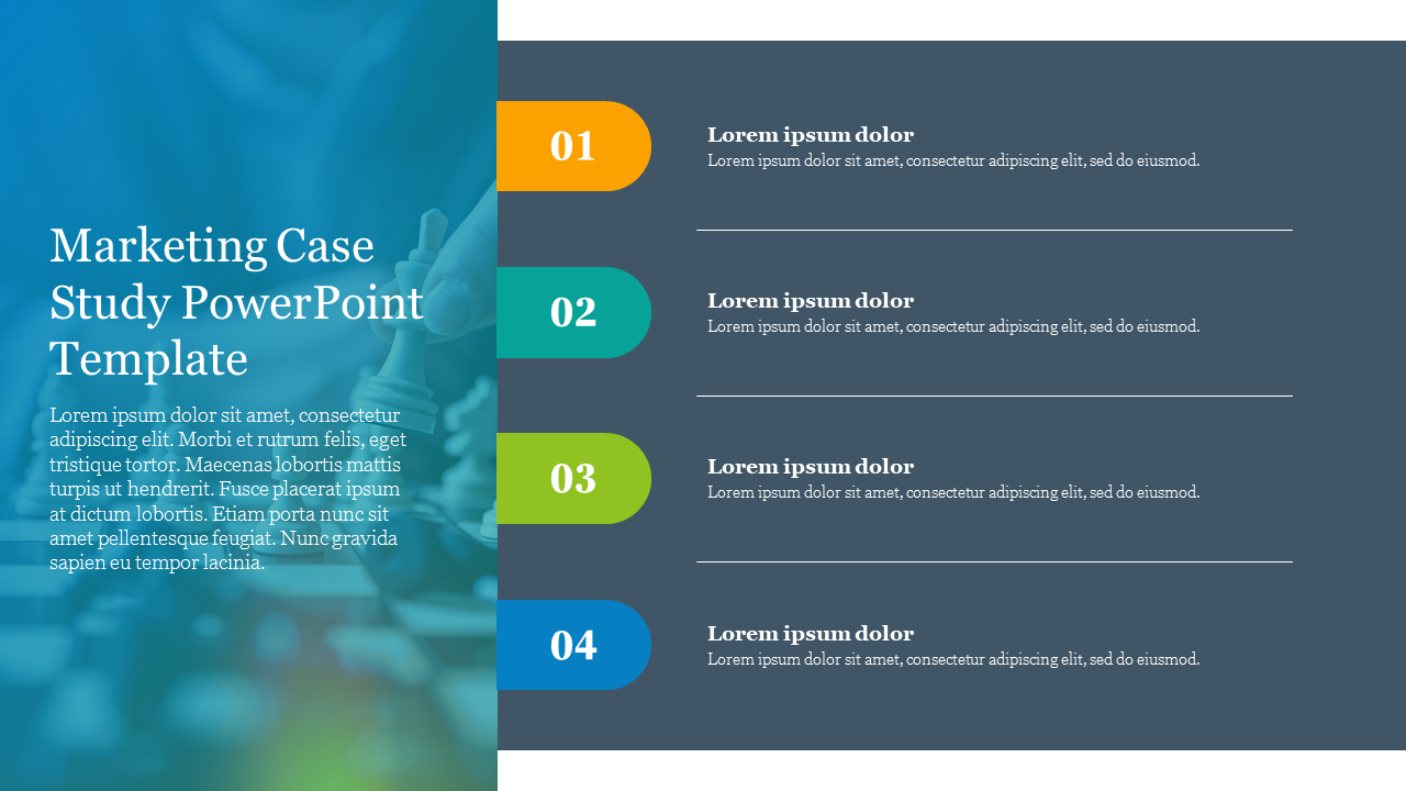 Editable Marketing Case Study PowerPoint Templates