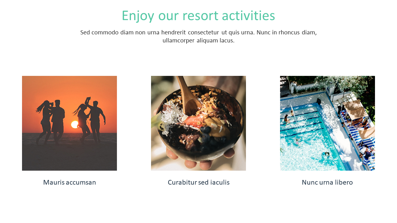 Effective Resort Activities Presentation Slide PPT