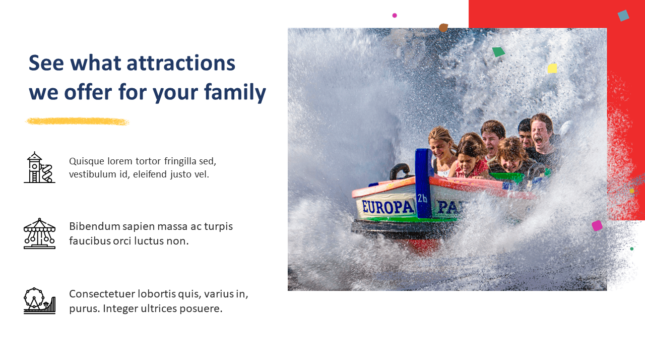 Editable Amusement Park Presentation Slide Template