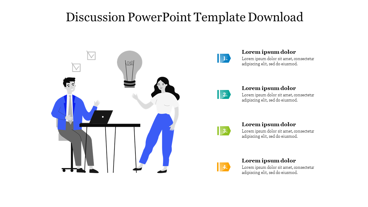 Discussion PowerPoint Template Download Presentation