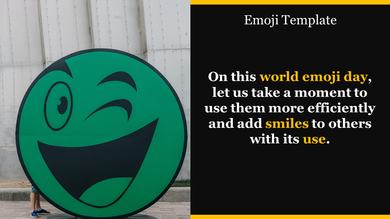 Portfolio Emoji Template For  PowerPoint Presentation