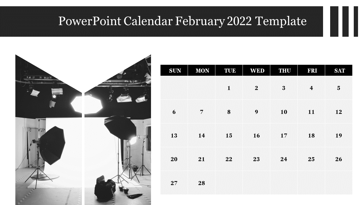 Best PowerPoint Calendar February 2022 Template