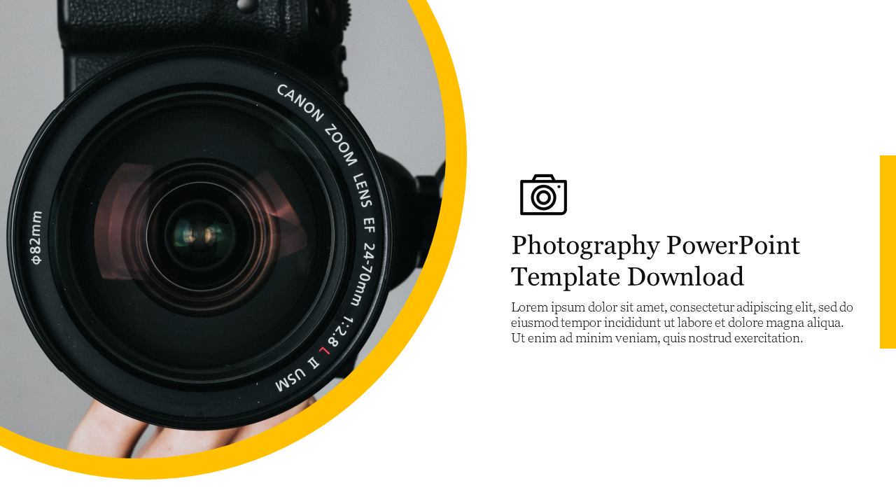 camera powerpoint template