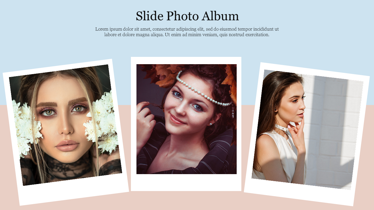 Best Portfolio Slide Photo Album PowerPoint Template