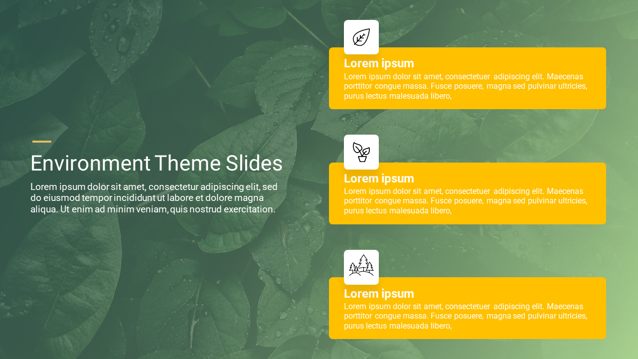 Google Slides Environmental Themes For PPT Presentation