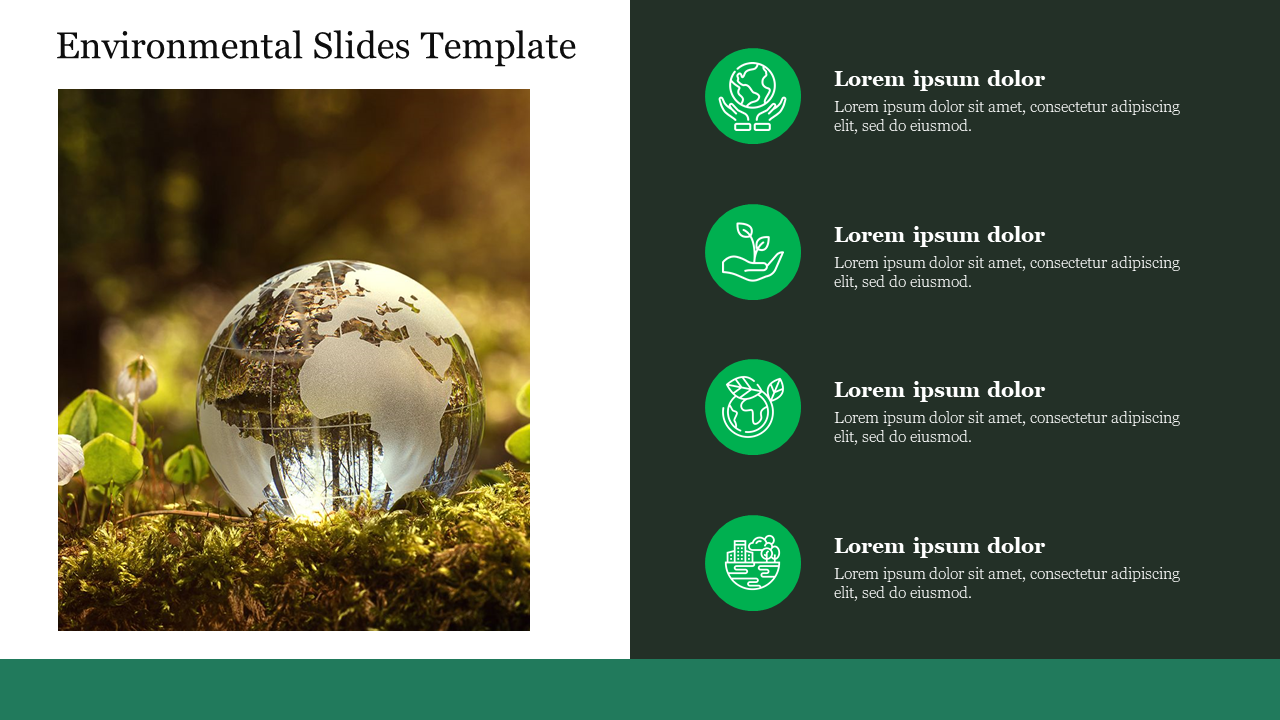 Creative Environmental Slides Template Presentation