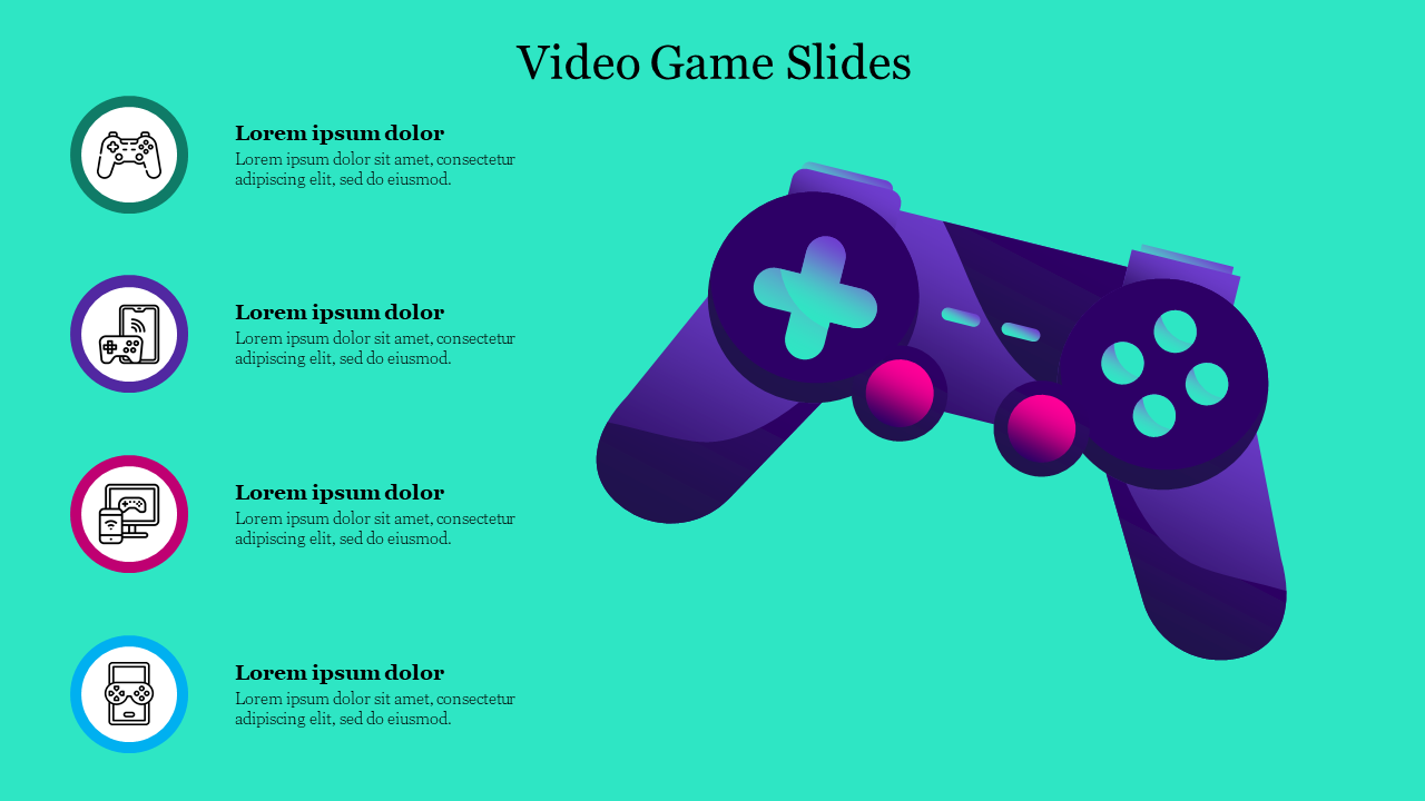 Video Games - Free Google Slides Backgrounds