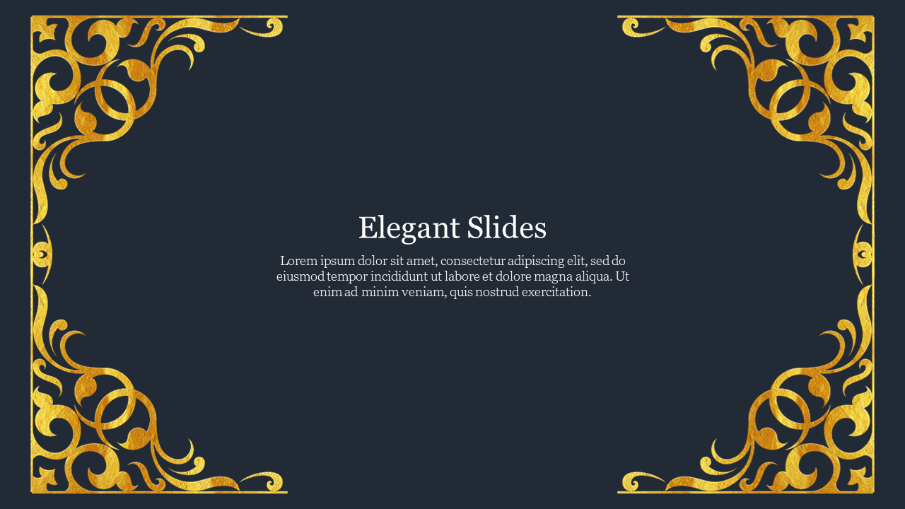 Creative Elegant Slides PowerPoint Template