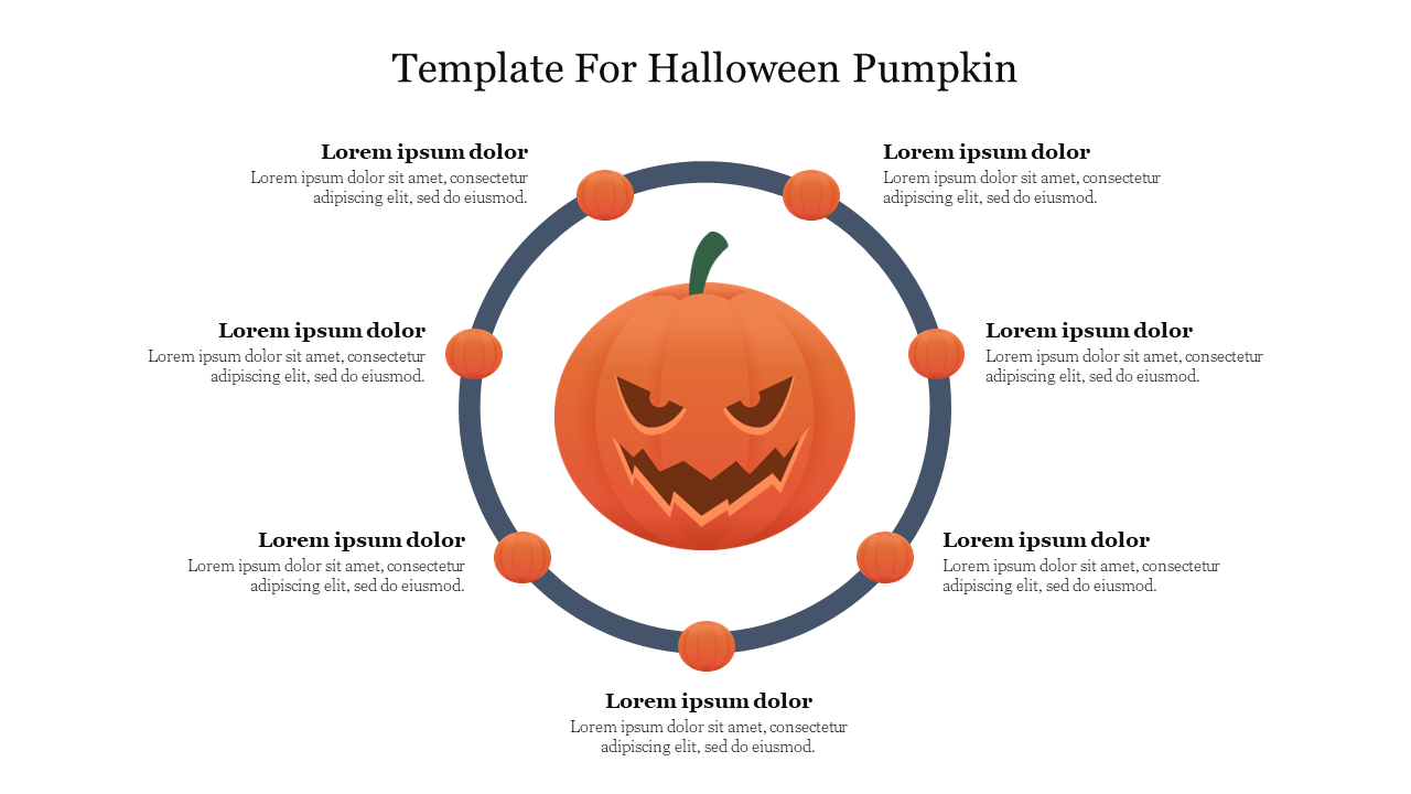 Best Effective Template For Halloween Pumpkin Slide