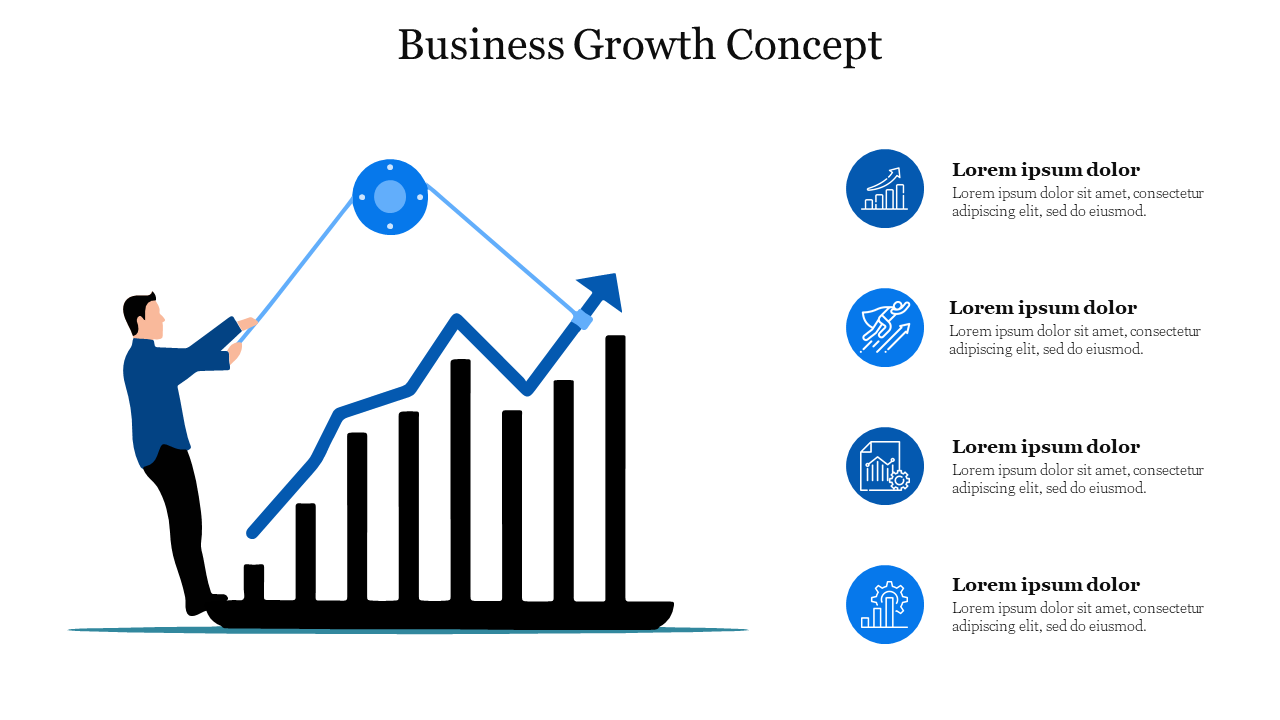 Effective Business Growth Concept PPT Slide Design