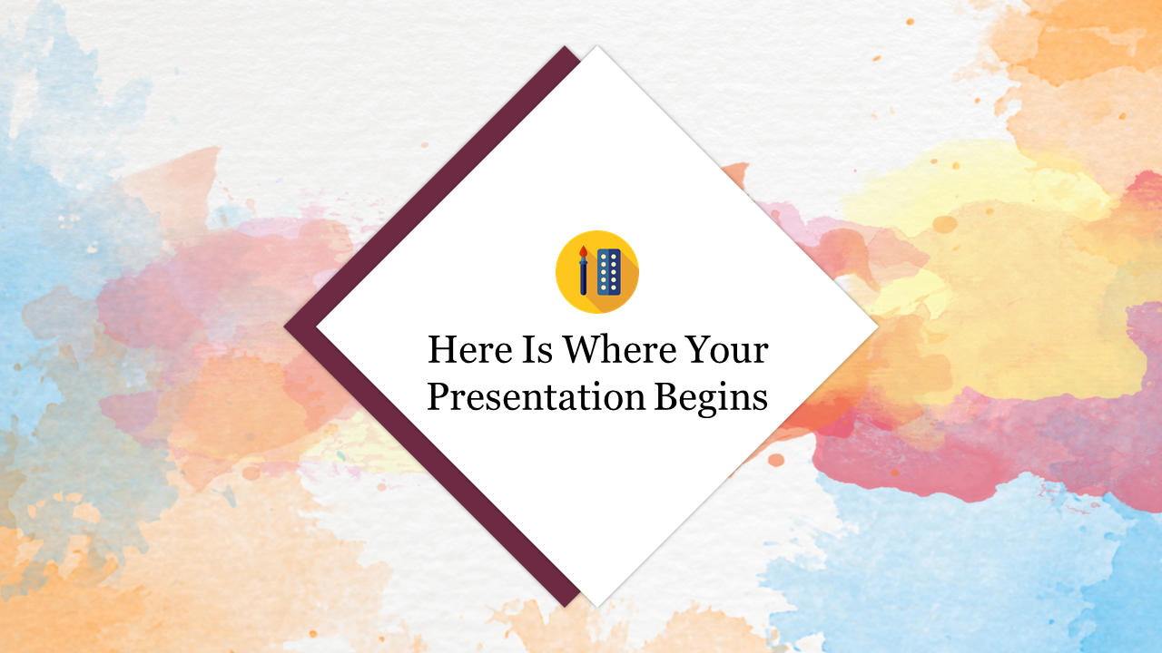 Creative Watercolor Templates Presentation Slide