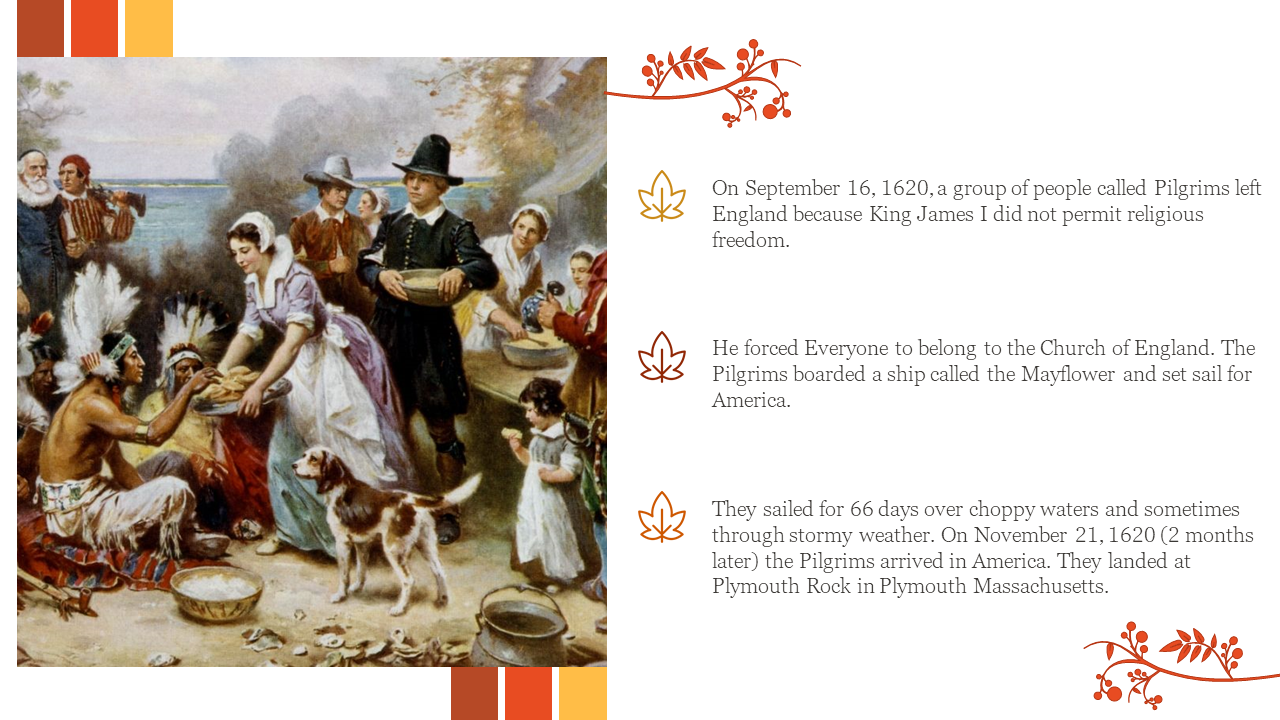 Creative Thanksgiving History PPT Presentation Template