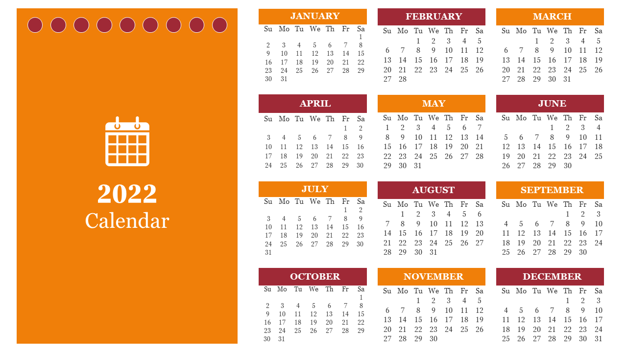 Effective Calendar Power Point Presentation Slide PPT