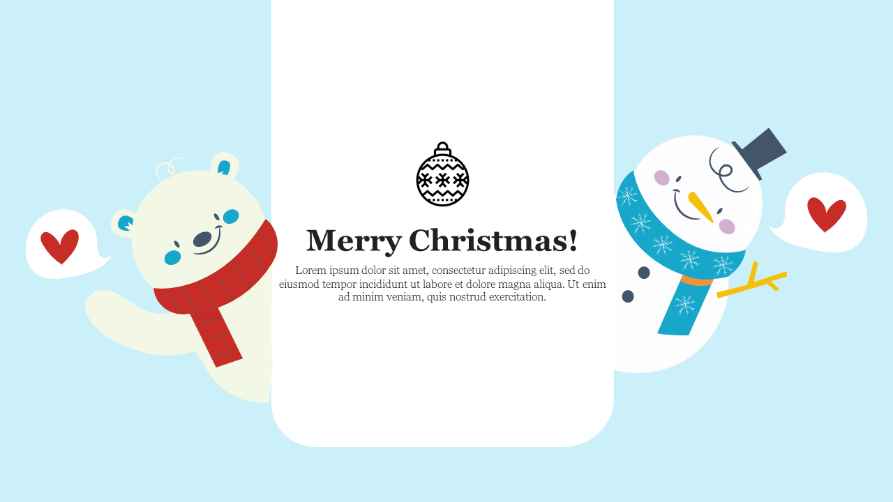 Attractive Christmas PowerPoint Template Animated PPT