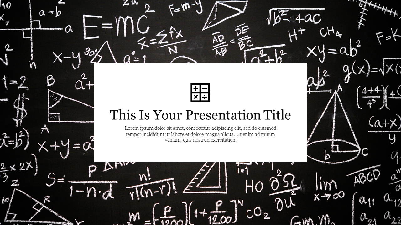 Mẫu nền PowerPoint toán học và Google Slides giúp bạn đơn giản hóa quá trình thiết kế bài thuyết trình về môn toán học. Những mẫu nền được thiết kế chuyên nghiệp và độc đáo giúp cho những ý tưởng về toán học của bạn trở nên dễ hiểu hơn. Hãy cùng khám phá để tạo ra các bài thuyết trình đẹp mắt, thông minh và chuyên nghiệp.