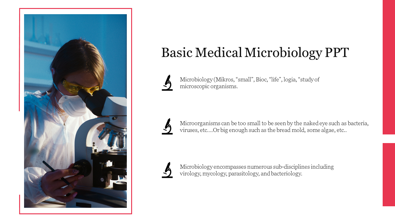 Creative Basic Medical Microbiology PPT Slide Presentation