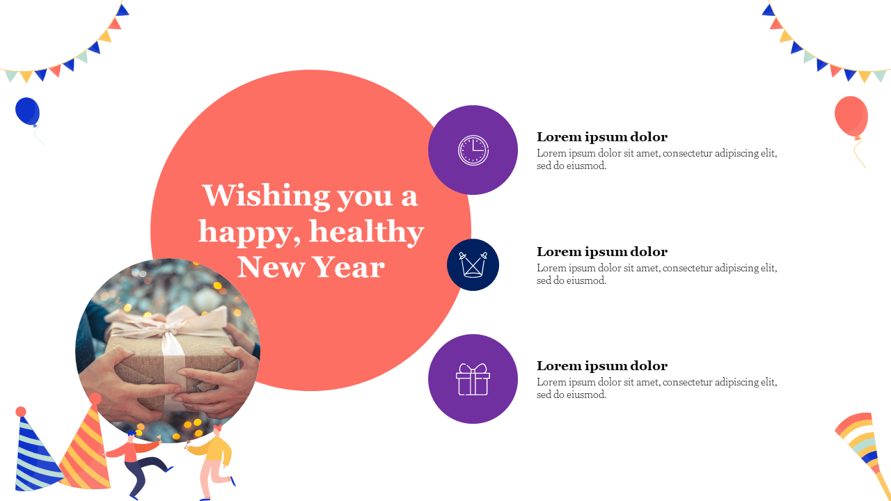 New Year Template Design PowerPoint Presentation Slide 