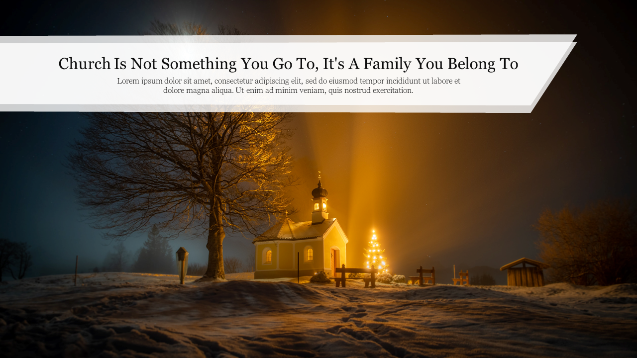 Christmas Church Slides For PPT and Google Presentation