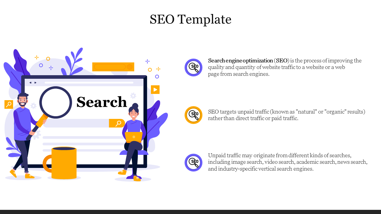  Download Free SEO Template PowerPoint Presentation Slide 