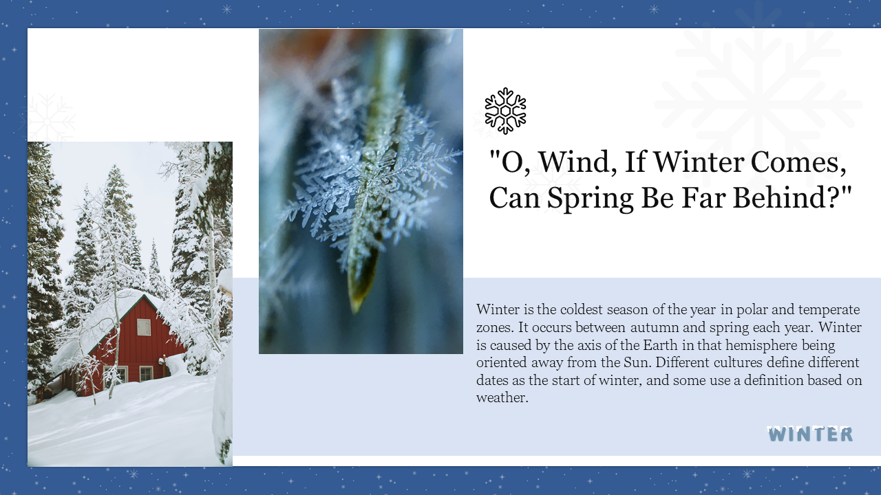 Elegant Winter PowerPoint Template Presentation Slide 